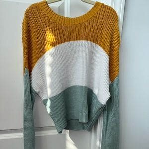 Hollister Sweater | Size XS | Blue, Yellow, White